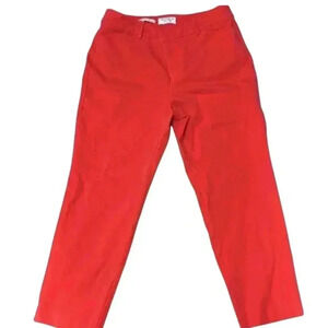 Charter Club Women's‎ Slim Crop Pants Red Size 4 Casual